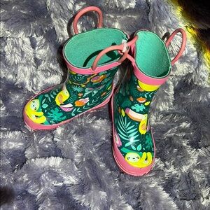 Lily and Dan Colorful Kids Rain Boots Size 5/6